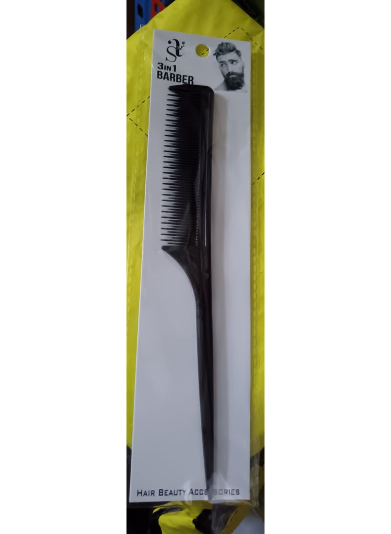 مشط تسريح الشعر الأسود